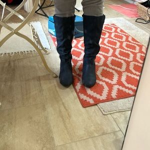 Cliffs by White Mountain Navy Suede Tall Boots